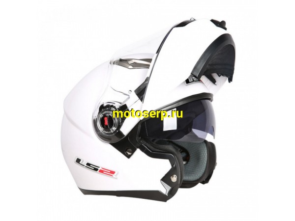 Купить  Шлем трансформер (модуляр) LS2 FF370 БЕЛЫЙ р-р. L (шт) (Кокурин купить с доставкой по Москве и России, цена, технические характеристики, комплектация фото  - motoserp.ru