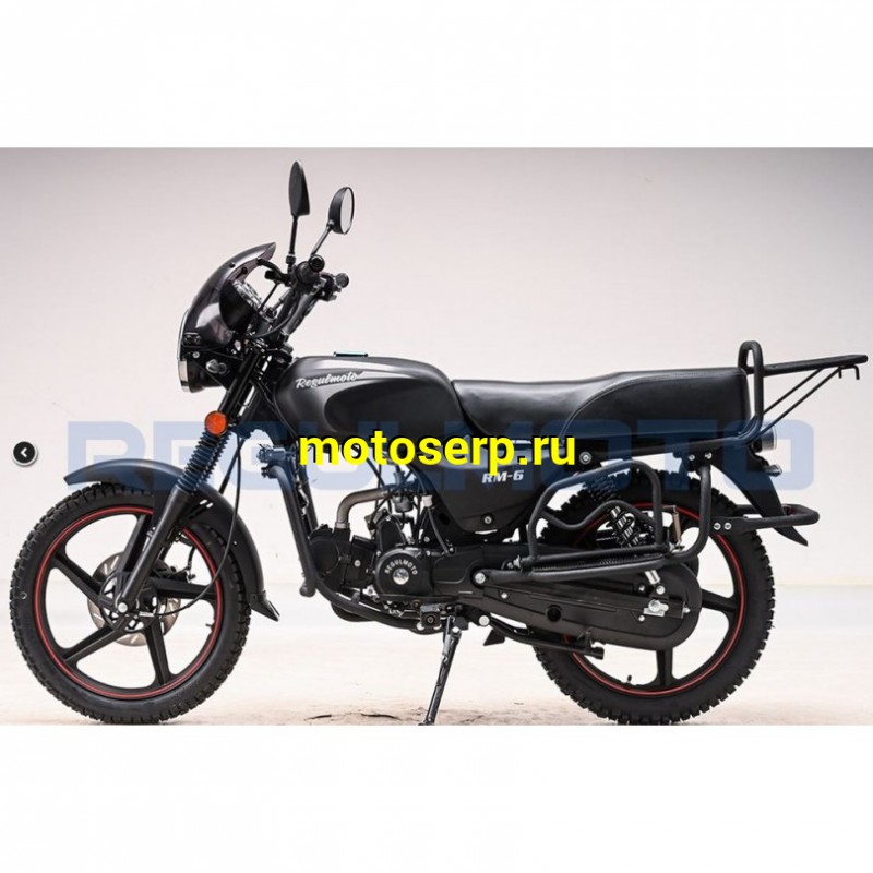 Купить  Мопед Regulmoto Alpha (RM-6) Черный матовый 4Т; 50cc;  колеса 17/17 (шт) 01250 (ФОТО купить с доставкой по Москве и России, цена, технические характеристики, комплектация фото  - motoserp.ru