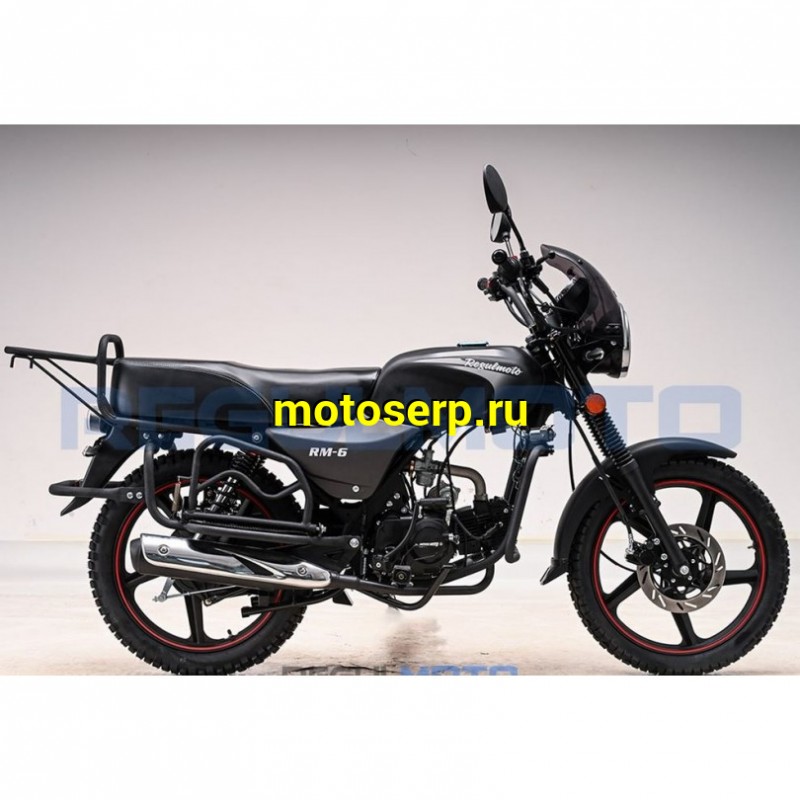Купить  Мопед Regulmoto Alpha (RM-6) Черный матовый 4Т; 50cc;  колеса 17/17 (шт) 01250 (ФОТО купить с доставкой по Москве и России, цена, технические характеристики, комплектация фото  - motoserp.ru