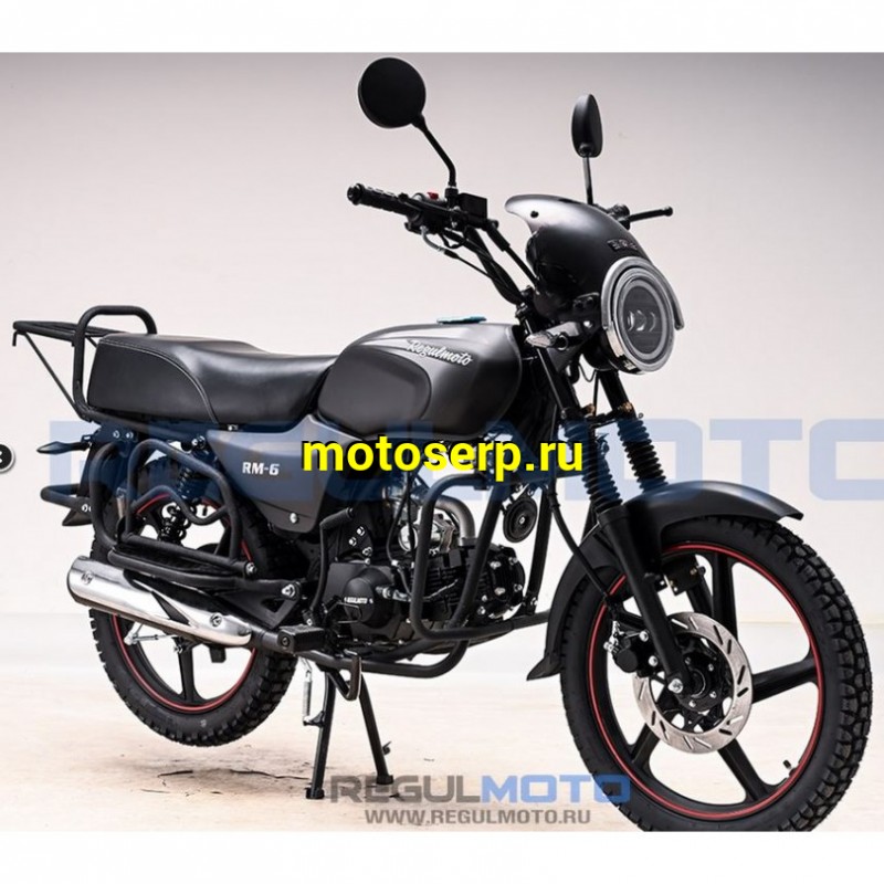 Купить  Мопед Regulmoto Alpha (RM-6) Черный матовый 4Т; 50cc;  колеса 17/17 (шт) 01250 (ФОТО купить с доставкой по Москве и России, цена, технические характеристики, комплектация фото  - motoserp.ru