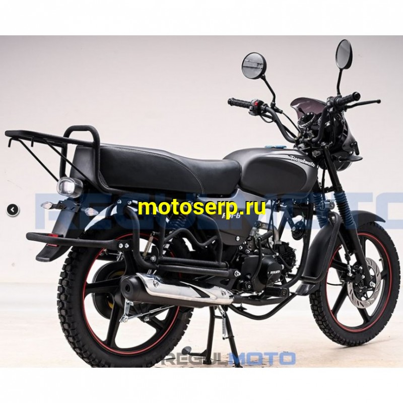 Купить  Мопед Regulmoto Alpha (RM-6) Черный матовый 4Т; 50cc;  колеса 17/17 (шт) 01250 (ФОТО купить с доставкой по Москве и России, цена, технические характеристики, комплектация фото  - motoserp.ru