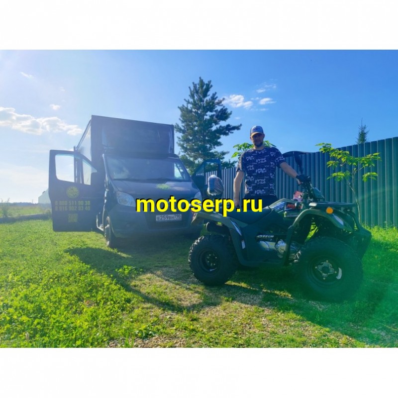Купить  200cc Квадроцикл KAYO AU200  спинка (ПТС) ЗЕЛЕНЫЙ ХАКИ, LX163FML Loncin 200сс, 10/10" электростарт, диск/диск, приборка (шт) (SM (ФОТО купить с доставкой по Москве и России, цена, технические характеристики, комплектация фото  - motoserp.ru