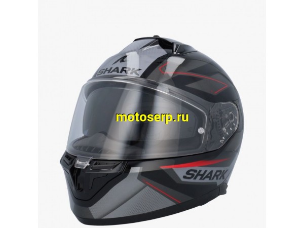 Купить  Шлем закрытый интеграл SHARK D-SKWAL 3 SIZLER чёрный/антрацит/красный (M) (шт) (SHARK HE0922E-KAR-M купить с доставкой по Москве и России, цена, технические характеристики, комплектация фото  - motoserp.ru