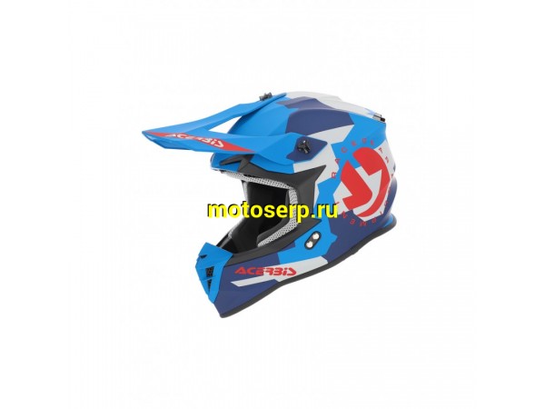 Купить  Шлем Кросс Acerbis Linear 22-06 Blue/Red 2 (L) (шт) (Acerbis 0025316.431.066 купить с доставкой по Москве и России, цена, технические характеристики, комплектация фото  - motoserp.ru
