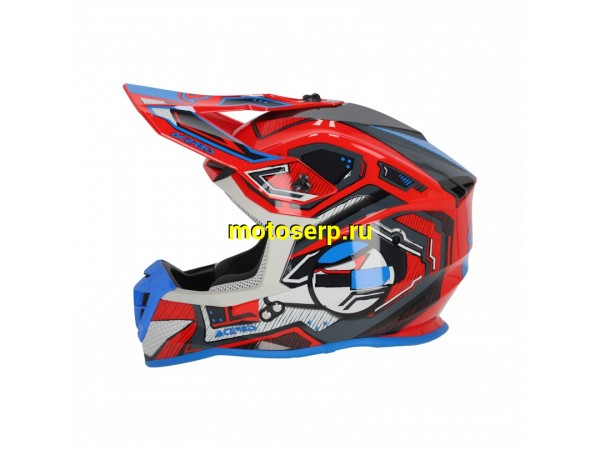 Купить  Шлем Кросс Acerbis Linear 22-06 Red/Blue (L) (шт) (Acerbis 0025316.344.066 купить с доставкой по Москве и России, цена, технические характеристики, комплектация фото  - motoserp.ru