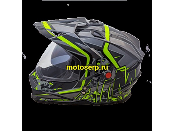 Купить  Шлем Кросс AIM JK802S (мотард) Yellow/Black/Grey (желтый, черный, серый) (XXL) (шт) (AIM 802-014-XXL купить с доставкой по Москве и России, цена, технические характеристики, комплектация фото  - motoserp.ru