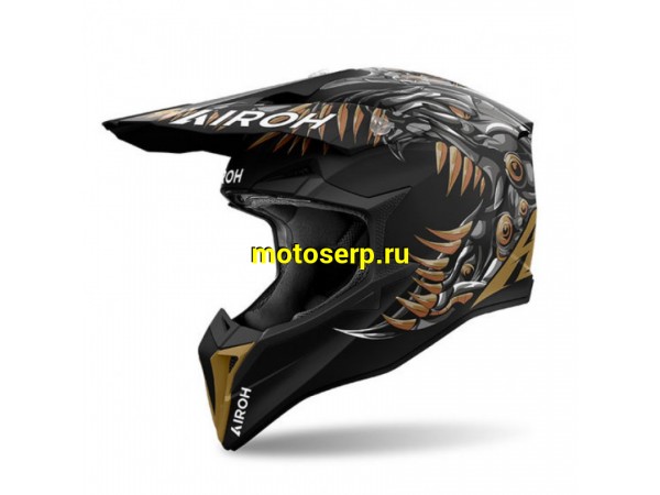 Купить  Шлем Кросс AIROH WRAAAP CYBORG MATT (S) (шт) (AIM WRAC35-S купить с доставкой по Москве и России, цена, технические характеристики, комплектация фото  - motoserp.ru