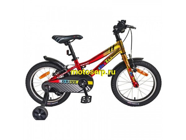 Купить  16" BIBITU DRIVE красный (Бибиту Драйв) 16";  1ск; рама-магний; тормоз-V-Brake (шт) (ART купить с доставкой по Москве и России, цена, технические характеристики, комплектация фото  - motoserp.ru