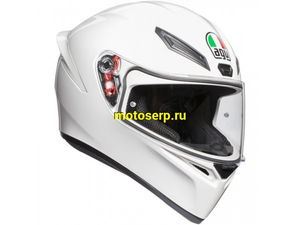 Купить  Шлем закрытый интеграл AGV K1 S E2206 White (L) (шт) (AGV 2118394001-028-L купить с доставкой по Москве и России, цена, технические характеристики, комплектация фото  - motoserp.ru