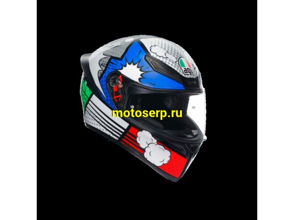 Купить  Шлем закрытый интеграл AGV K1 S E2206 Bang Matt Italy/Blue (XXL) (шт) (AGV 2118394001-022-XXL купить с доставкой по Москве и России, цена, технические характеристики, комплектация фото  - motoserp.ru