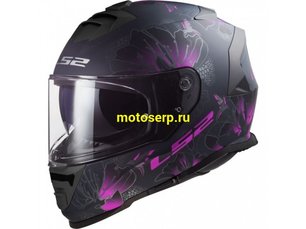 Купить  Шлем закрытый LS2 FF800 STORM II BURST Matt Black Pink (XL) интеграл (шт) (LS2 купить с доставкой по Москве и России, цена, технические характеристики, комплектация фото  - motoserp.ru