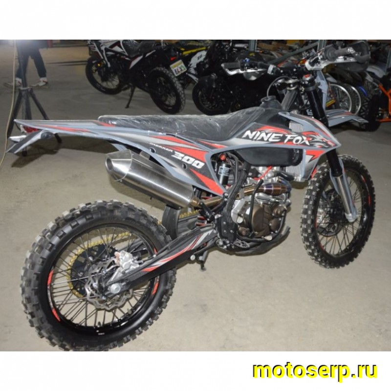 Купить  Мотоцикл Кросс/Эндуро Nine Fox Trekker 300cc (спортинв), 21/18, 4Т, 300сс, 174MN-3 ,4Т,4 клап.,балансир.,диск/диск (шт) (Nine  купить с доставкой по Москве и России, цена, технические характеристики, комплектация фото  - motoserp.ru