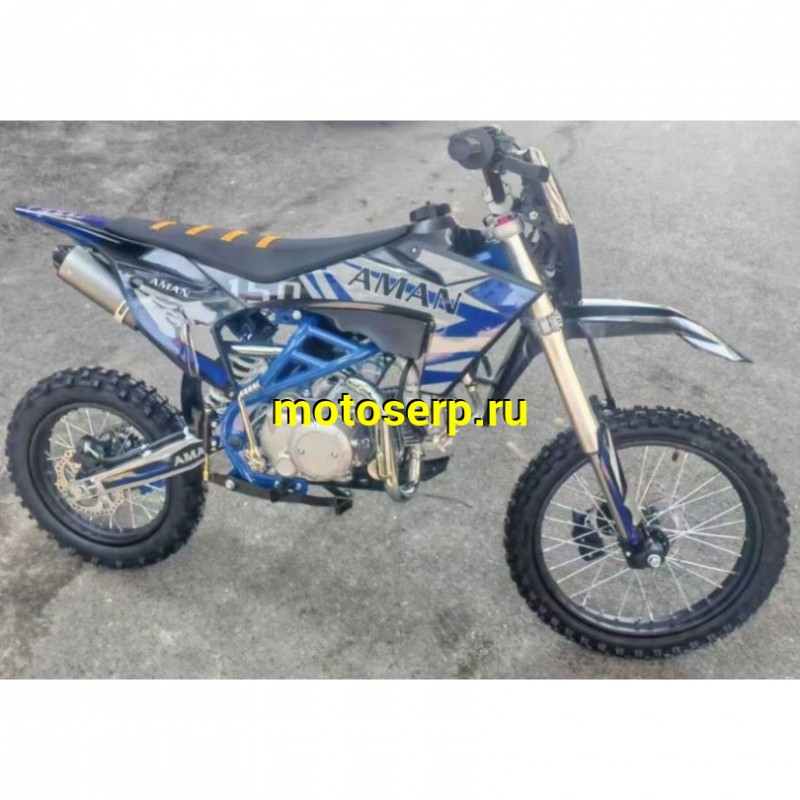 Купить  Питбайк Aman-150, 17/14" (спортинв), 150сс 4Т, эл/кикстартер, карб., маслян. охл. (шт) (Естай купить с доставкой по Москве и России, цена, технические характеристики, комплектация фото  - motoserp.ru