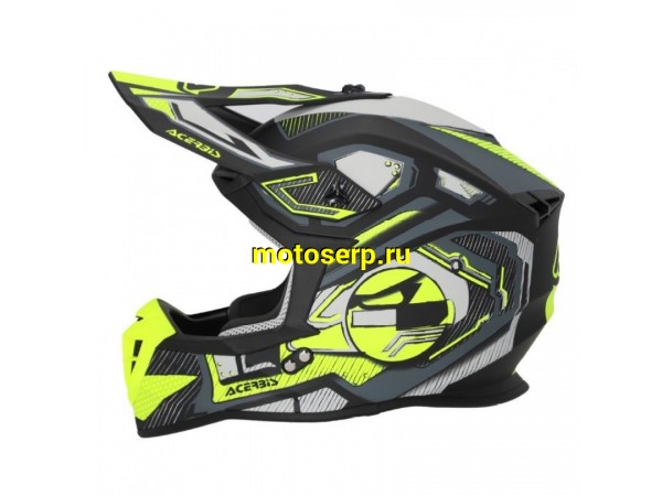 Купить  Шлем Кросс Acerbis Linear 22-06 Black/Fluo-Yellow (M) (шт) (Acerbis 0025316.457.064 купить с доставкой по Москве и России, цена, технические характеристики, комплектация фото  - motoserp.ru