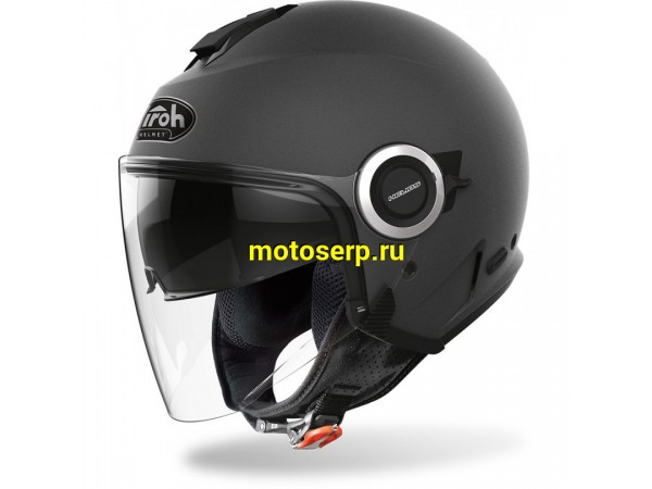 Купить  Шлем открытый  со стеклом AIROH HELIOS COLOR Anthracite Matt (XL) (шт) (AIROH купить с доставкой по Москве и России, цена, технические характеристики, комплектация фото  - motoserp.ru