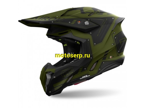 Купить  Шлем Кросс AIROH TWIST 3.0 MILITARY MATT (XXL) (шт) (AIROH TW3A35 купить с доставкой по Москве и России, цена, технические характеристики, комплектация фото  - motoserp.ru