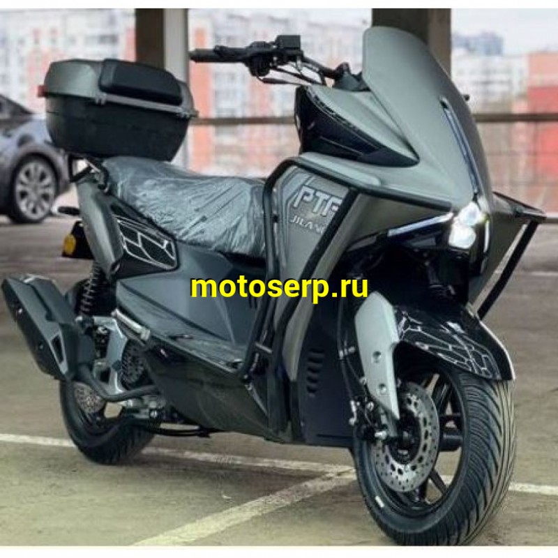 Купить  Скутер Jilang PTF 50 EFI 50cc С ДУГАМИ, 12/12", инжектор , дикс/диск, кофр, USB. держатель телефона (шт) 01500 (К-дар купить с доставкой по Москве и России, цена, технические характеристики, комплектация фото  - motoserp.ru