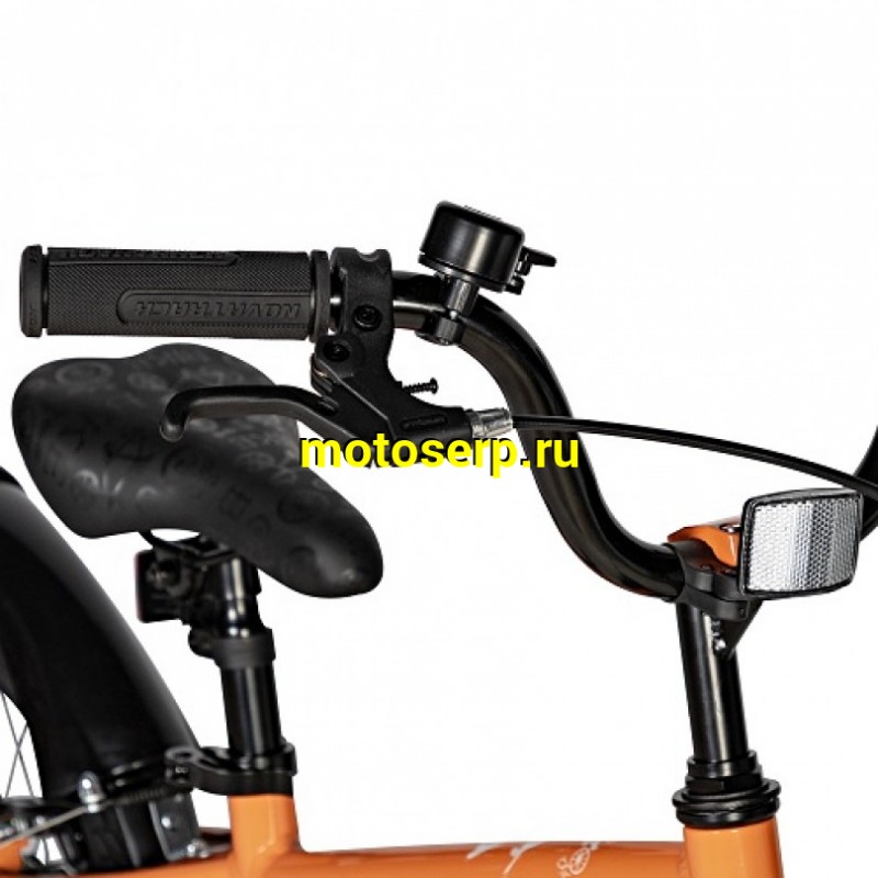 Купить  16" NOVATRACK EXTREME оранжевый (НОВАТРЕК ЭКСТРИМ) 16"; 1ск ; рама-алюм; тормоз-V-Brake (шт) (ART (M купить с доставкой по Москве и России, цена, технические характеристики, комплектация фото  - motoserp.ru
