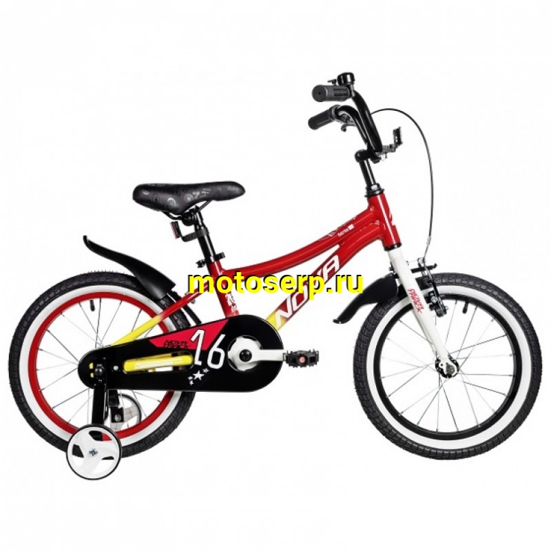 Купить  16" NOVATRACK KATRINA красный (НОВАТРЕК КАТРИНА) 16"; 1ск ; рама-алюм; тормоз-V-Brake (шт) (ART (M купить с доставкой по Москве и России, цена, технические характеристики, комплектация фото  - motoserp.ru