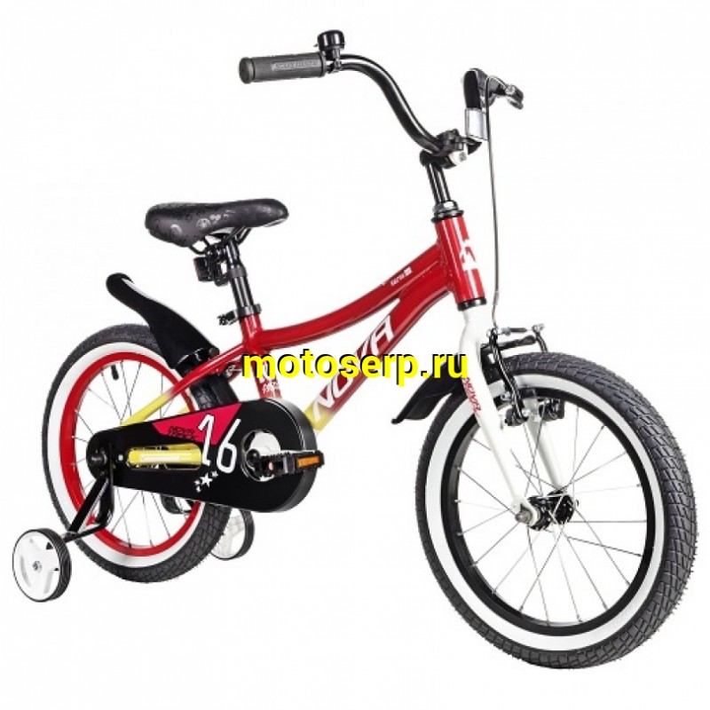 Купить  16" NOVATRACK KATRINA красный (НОВАТРЕК КАТРИНА) 16"; 1ск ; рама-алюм; тормоз-V-Brake (шт) (ART (M купить с доставкой по Москве и России, цена, технические характеристики, комплектация фото  - motoserp.ru