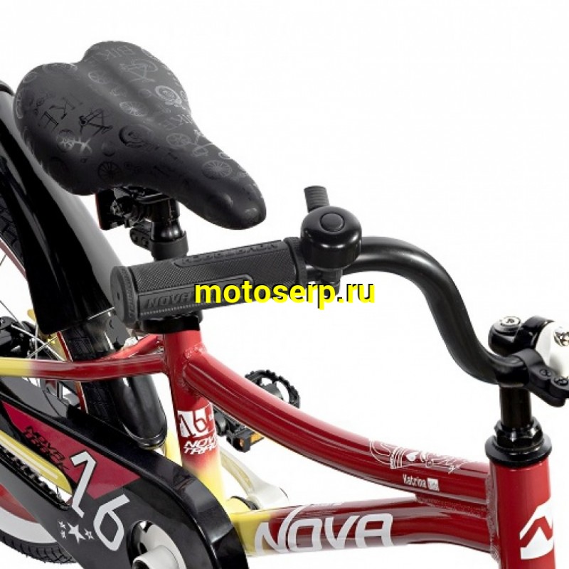Купить  16" NOVATRACK KATRINA красный (НОВАТРЕК КАТРИНА) 16"; 1ск ; рама-алюм; тормоз-V-Brake (шт) (ART (M купить с доставкой по Москве и России, цена, технические характеристики, комплектация фото  - motoserp.ru