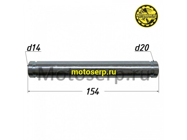 Купить  Втулка маятника внутренняя (D-20, d-14, L-154) KAYO BASIC TT, TT160 (2022-) (шт) (SM 185-2191 купить с доставкой по Москве и России, цена, технические характеристики, комплектация фото  - motoserp.ru