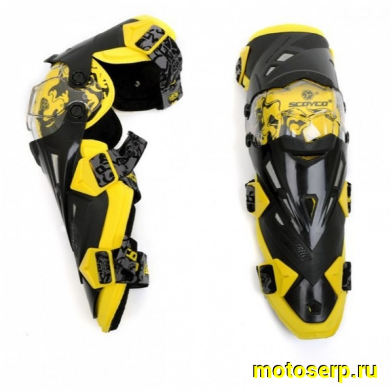 Купить  Наколенники SCOYCO K12, цвет Желтый OEM (пар) (CK купить с доставкой по Москве и России, цена, технические характеристики, комплектация фото  - motoserp.ru