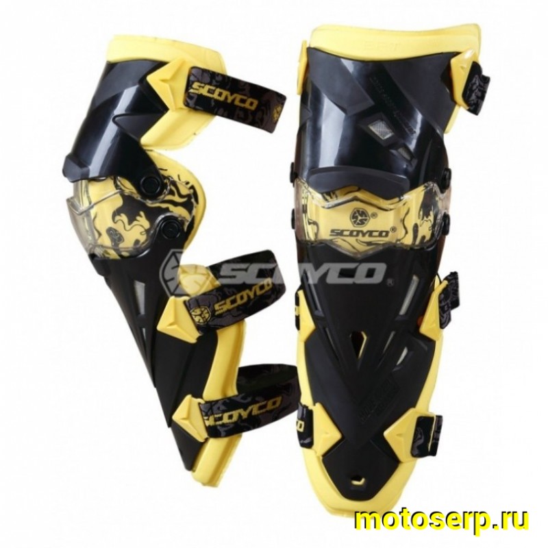 Купить  Наколенники SCOYCO K12, цвет Желтый OEM (пар) (CK купить с доставкой по Москве и России, цена, технические характеристики, комплектация фото  - motoserp.ru