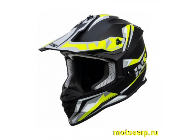 Купить  Шлем Кросс IXS 362 2.0 X12041 M35 черный/желтый р-р L (шт)  (IXS X12041_M35_L купить с доставкой по Москве и России, цена, технические характеристики, комплектация фото  - motoserp.ru