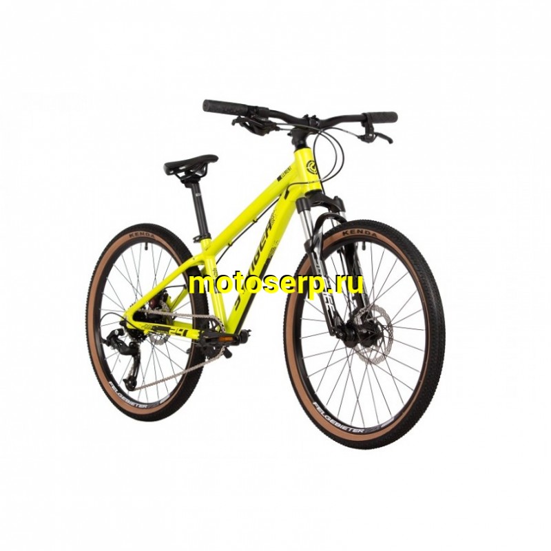 Купить  24" STINGER ELEMENT желтый (13") (СТИНГЕР ЭЛЕМЕНТ) 24" горный; 8ск; рама-алюминий; тормоз-Disk; вилка пружинно-эластомерная (шт) (ART купить с доставкой по Москве и России, цена, технические характеристики, комплектация фото  - motoserp.ru