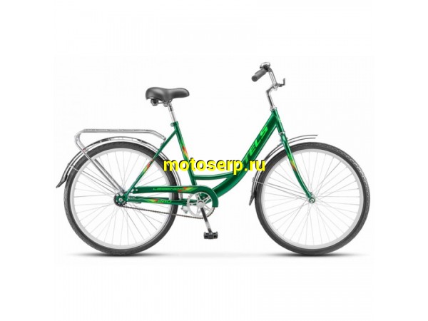 Купить  26" STELS LEGENDA 240 26C зеленый (СТЕЛС ЛЕГЕНДА 240 26Ц) 26"; 1ск; рама-сталь; тормоз-ножной; багажник (шт) (ART купить с доставкой по Москве и России, цена, технические характеристики, комплектация фото  - motoserp.ru
