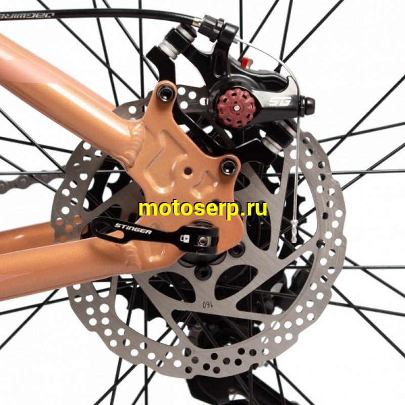 Купить  27.5" STINGER LAGUNA коричневый (16&rdquo;) (СТИНГЕР ЛАГУНА) 27,5&rdquo;; горный; ск; рама-алюминий; тормоз-Disk (шт) (ART  купить с доставкой по Москве и России, цена, технические характеристики, комплектация фото  - motoserp.ru
