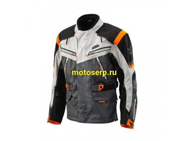 Купить  Куртка с жесткими вставками текстильная KTM №7 серая (XXL) (NQ) (ML 20865 купить с доставкой по Москве и России, цена, технические характеристики, комплектация фото  - motoserp.ru
