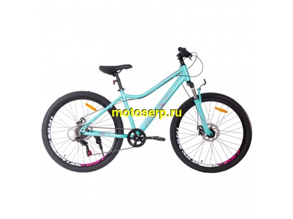 Купить  26" TECH TEAM ARIA бирюзовый (14) (Тач Тим Ария) 26"; 7ск; рама-сталь; тормоз-Disk (шт) (ART купить с доставкой по Москве и России, цена, технические характеристики, комплектация фото  - motoserp.ru