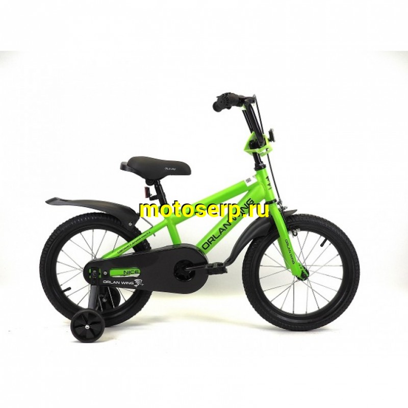 Купить  16" ORLAN WING NICE зеленый (орлан винг найс) 16"; 1ск; рама-сталь; тормоз-V-Brake (шт) (ART купить с доставкой по Москве и России, цена, технические характеристики, комплектация фото  - motoserp.ru
