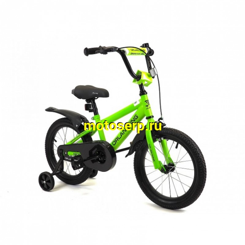 Купить  16" ORLAN WING NICE зеленый (орлан винг найс) 16"; 1ск; рама-сталь; тормоз-V-Brake (шт) (ART купить с доставкой по Москве и России, цена, технические характеристики, комплектация фото  - motoserp.ru