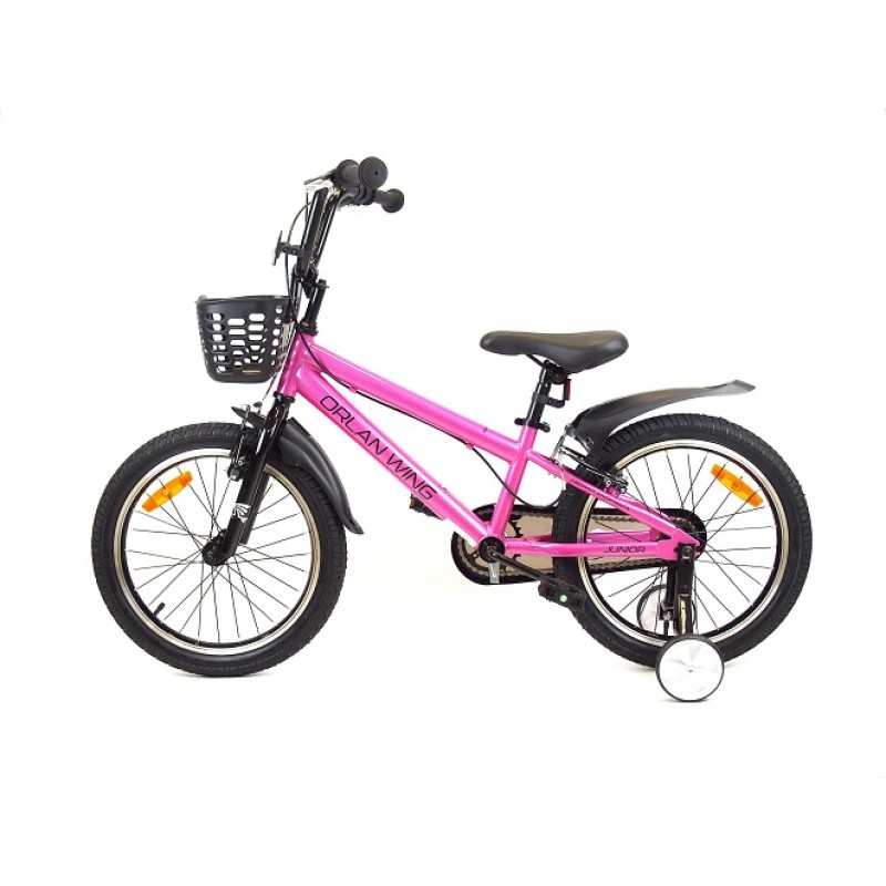 Купить  16" ORLAN WING JUNIOR розовый (Орлан Винг Джуниор) 16"; 1ск; рама-сталь; тормоз-V-brake (шт) (ART (M купить с доставкой по Москве и России, цена, технические характеристики, комплектация фото  - motoserp.ru