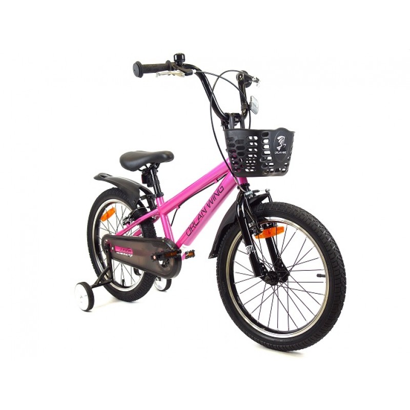 Купить  16" ORLAN WING JUNIOR розовый (Орлан Винг Джуниор) 16"; 1ск; рама-сталь; тормоз-V-brake (шт) (ART (M купить с доставкой по Москве и России, цена, технические характеристики, комплектация фото  - motoserp.ru