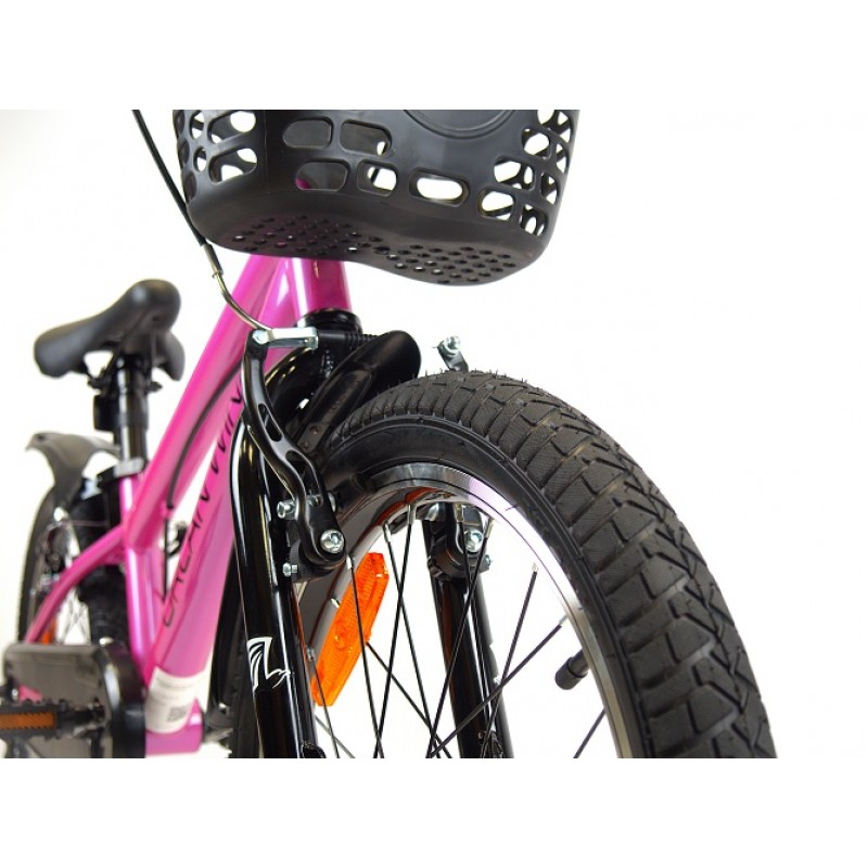 Купить  16" ORLAN WING JUNIOR розовый (Орлан Винг Джуниор) 16"; 1ск; рама-сталь; тормоз-V-brake (шт) (ART (M купить с доставкой по Москве и России, цена, технические характеристики, комплектация фото  - motoserp.ru