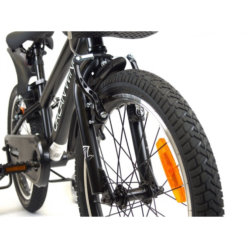Купить  16" ORLAN WING JUNIOR черный (Орлан Винг Джуниор) 16"; 1ск; рама-сталь; тормоз-V-brake (шт) (ART (M купить с доставкой по Москве и России, цена, технические характеристики, комплектация фото  - motoserp.ru