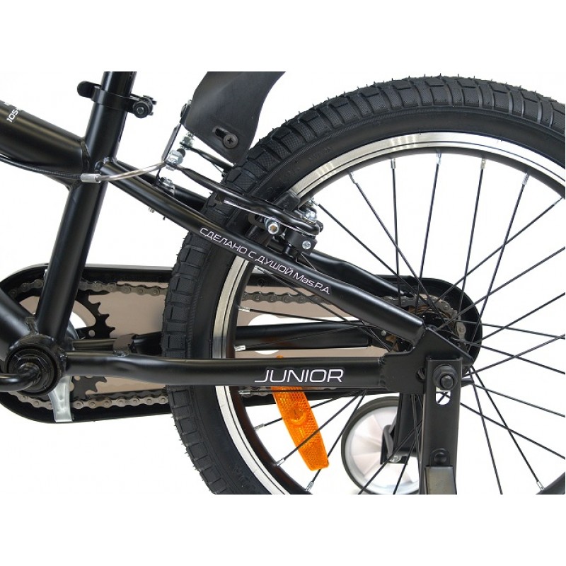 Купить  16" ORLAN WING JUNIOR черный (Орлан Винг Джуниор) 16"; 1ск; рама-сталь; тормоз-V-brake (шт) (ART (M купить с доставкой по Москве и России, цена, технические характеристики, комплектация фото  - motoserp.ru