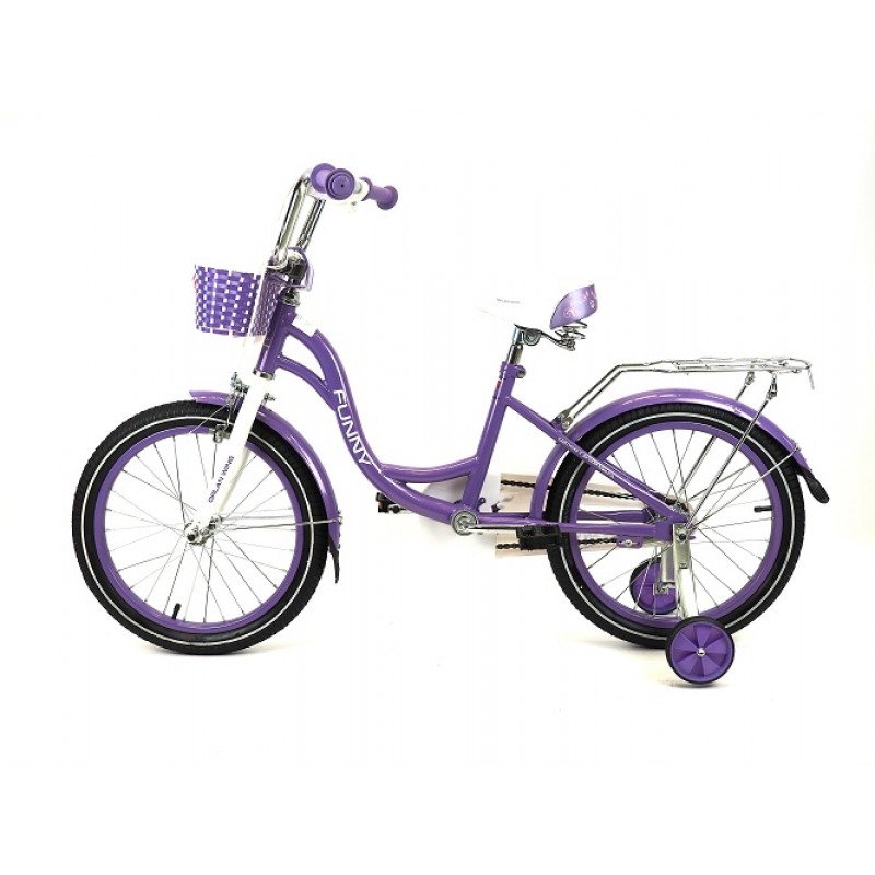 Купить  18" ORLAN WING FUNNY фиолетовый (Орлан Винг Фунни) 18"; 1ск; рама-сталь; тормоз-V-brake (шт) (ART купить с доставкой по Москве и России, цена, технические характеристики, комплектация фото  - motoserp.ru