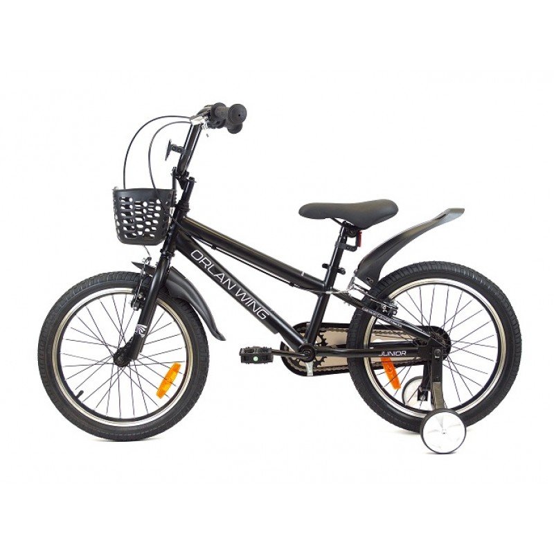 Купить  18" ORLAN WING JUNIOR черный (Орлан Винг Джуниор) 18"; 1ск; рама-сталь; тормоз-V-brake (шт) (ART купить с доставкой по Москве и России, цена, технические характеристики, комплектация фото  - motoserp.ru