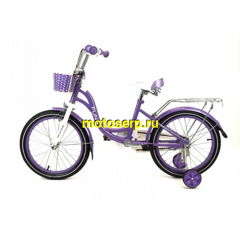 Купить  20" ORLAN WING FUNNY фиолетовый (Орлан Винг Фанни) 20"; 1ск; рама-сталь; тормоз-ножной/V-Brake (шт) (ART (M купить с доставкой по Москве и России, цена, технические характеристики, комплектация фото  - motoserp.ru