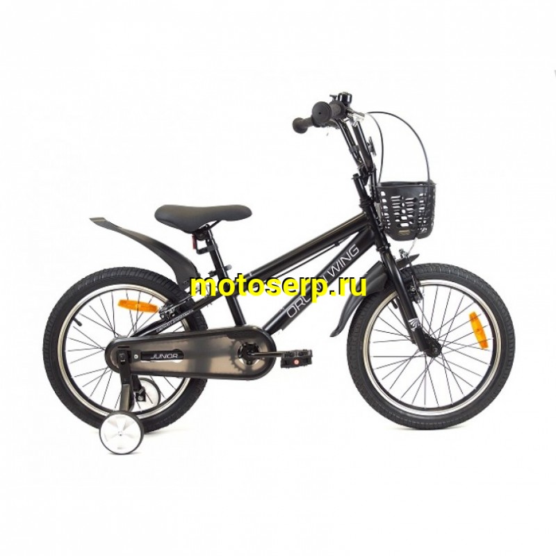 Купить  20" ORLAN WING JUNIOR черный (Орлан Винг Джуниор) 20"; 1ск; рама-сталь; V-Brake (шт) (ART (M купить с доставкой по Москве и России, цена, технические характеристики, комплектация фото  - motoserp.ru