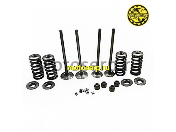 Купить  Клапан 174YMN (впуск/выпуск) (D-28mm, d-24mm, L-101mm, l-100mm, T-5mm, t-5mm) (компл) (Regul 1140400250002, 1140400280003 купить с доставкой по Москве и России, цена, технические характеристики, комплектация фото  - motoserp.ru