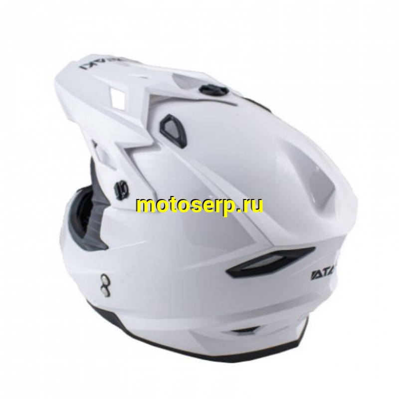 Купить  Шлем Кросс Ataki JK801 Solid белый глянцевый  р-р S  1150гр (шт)  (SM 880-7737 купить с доставкой по Москве и России, цена, технические характеристики, комплектация фото  - motoserp.ru