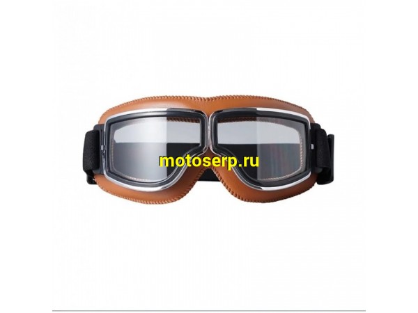 Купить  Очки мото в стиле ретро коричневый (шт) (O-N купить с доставкой по Москве и России, цена, технические характеристики, комплектация фото  - motoserp.ru