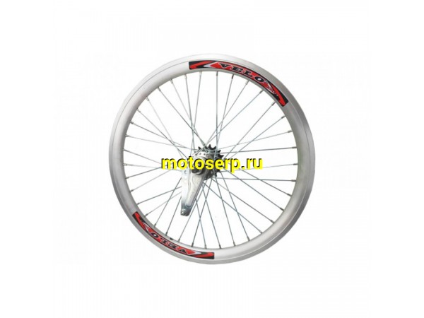 Купить  Колесо 20" двойное заднее алюминий в сборе со втулкой (китайская втулка) 1ск. Вело (шт) (Золотник 3062002-12 (ART купить с доставкой по Москве и России, цена, технические характеристики, комплектация фото  - motoserp.ru