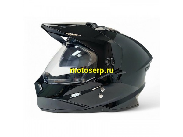 Купить  Шлем Кросс AIM JK802S (мотард) Black Glossy (черный глянцевый) (XL) (шт) (AIM 802-001-XL купить с доставкой по Москве и России, цена, технические характеристики, комплектация фото  - motoserp.ru